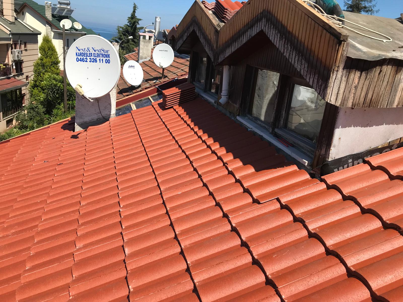 Trabzon kiremit çatı uygulaması